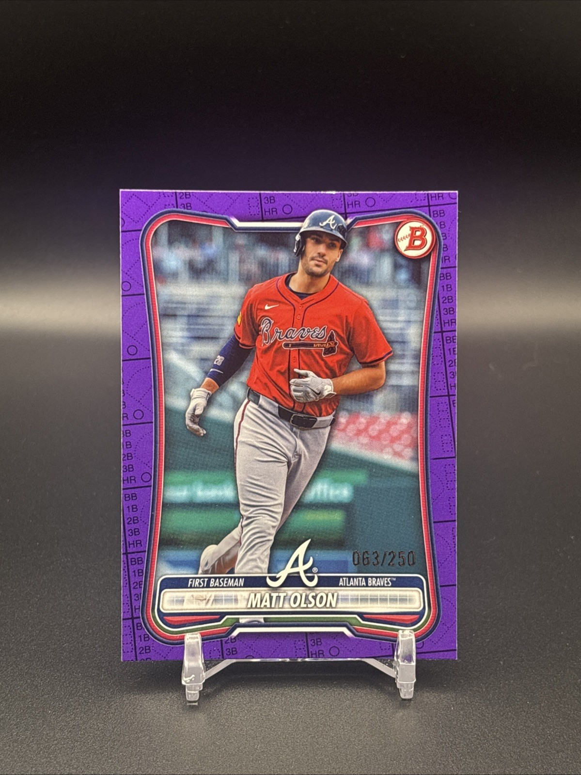 2026 Bowman Matt Olson #38 Purple /250 Atlanta Braves