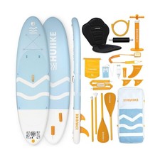 HUIIKE Inflatable Paddle Board for Adults with Accessories Included, Oar, Fin...