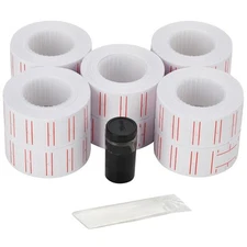 10 Rolls 6000 Pcs Price Gun Labels for Mx-5500 Labeller