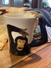 Pier 1 Imports Mug Monkey Chimpanzee 3D Arm H...