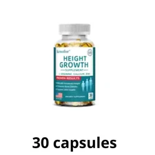 Natural Height Growth Supplement Calcium Vitamin D Bone Strength for Adults 30