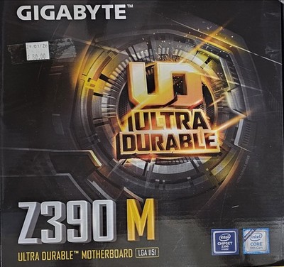 GIGABYTE Z390 M Ultra Durable Intel LGA 1151 mATX Motherboard New in Box 