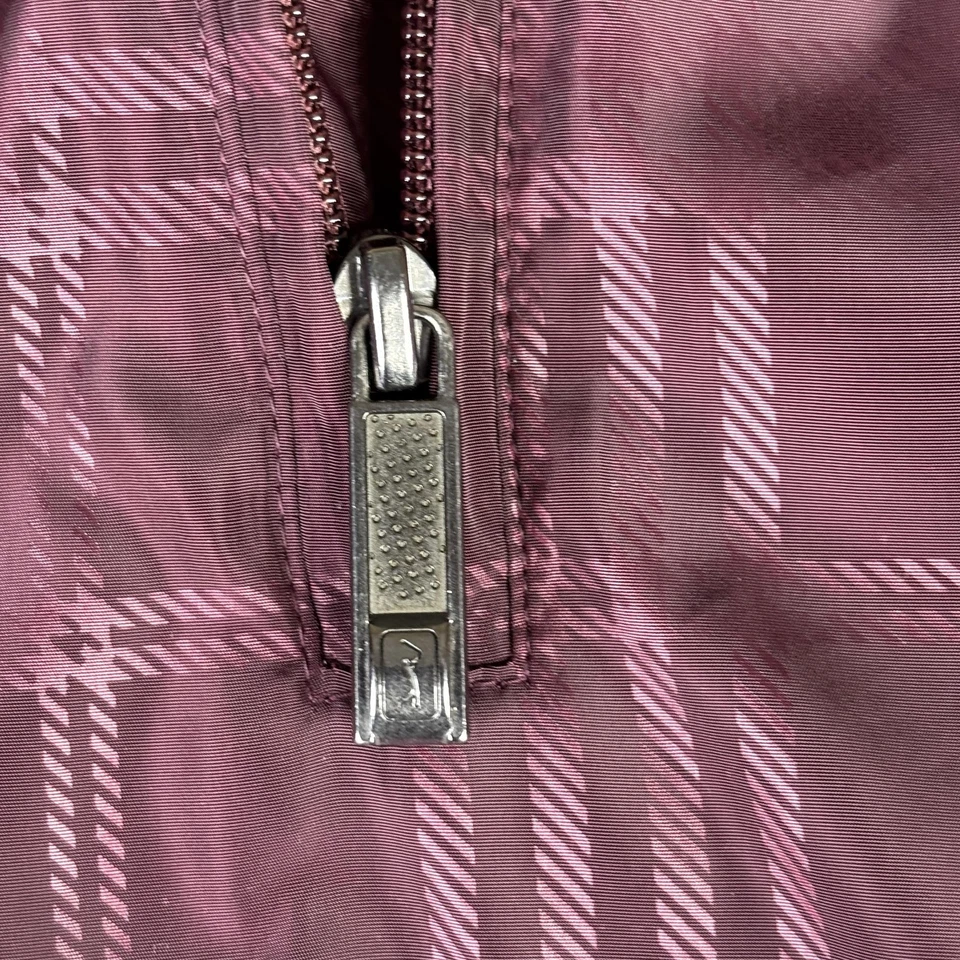 Chaqueta Pullover PGA TOUR Para Hombres 2XL Borgoña Cuadros Cuarto Cremallera Golf Cortavientos Foto 4 de 4