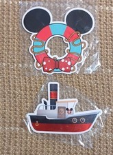 Disney Cruise Line Cabin Door Magnets Set Of 2 - Ship & Mickey Life Raft Ring