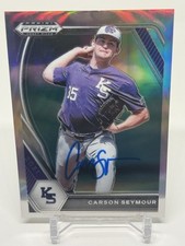 Carson Seymour 2021 Panini Prizm Draft #PDP172 Silver Signed San Francisco Debut