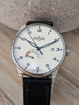 Davosa 161.462.16 Automatic Swiss Watch   Power Reserve (ETA 2897)   Nomos Strap