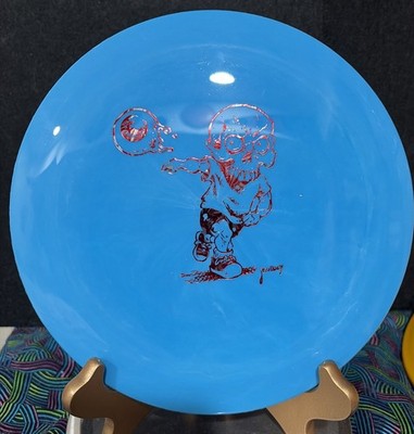 Thought Space disc Aura Synapse 175g golf disc Skulboy Stamp Blood Splatter Foil