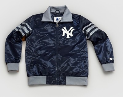 Vintage New York Yankees Satin Dugout Jacket M Starter Mantle 60s Style Rare