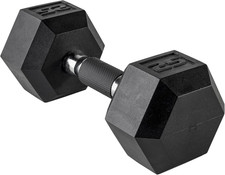 CAP Barbell Coated Hex Dumbbell Weight - Single  10-120 Lbs  Multiple Options