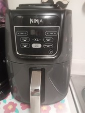Ninja XL Single Basket Air Fryer 5.5 QT 5-in-1 Air Fry Roast Bake Grey AF150AMZ