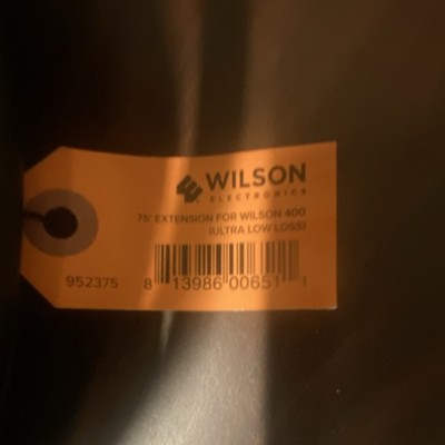 Wilson Electronics 75 ft Ultra Low Loss Extension Cable for Wilson 400, Black