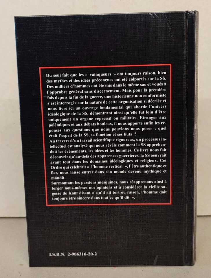Edwige Thibaut. L'ordre SS Éthique Et Ideologie Avalon 1991. IIIe Reich Degrelle - Photo 4/4
