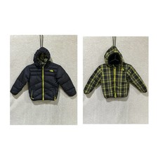 The North Face 550 Goose Down Puffer Jacket Hood Reversible Black Toddler 6