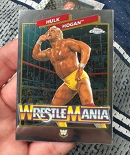 2026 Topps Chrome WWE Hulk Hogan Wrestlemania Insert Wrestling Card WWF Legend