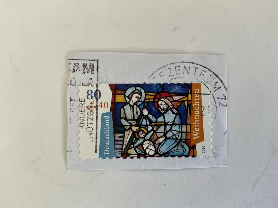 2 Germany stamps~2019-2020~Semi-postal~Christmas~nativity~#B1162+#B1175~80+40c - Image 2 of 3