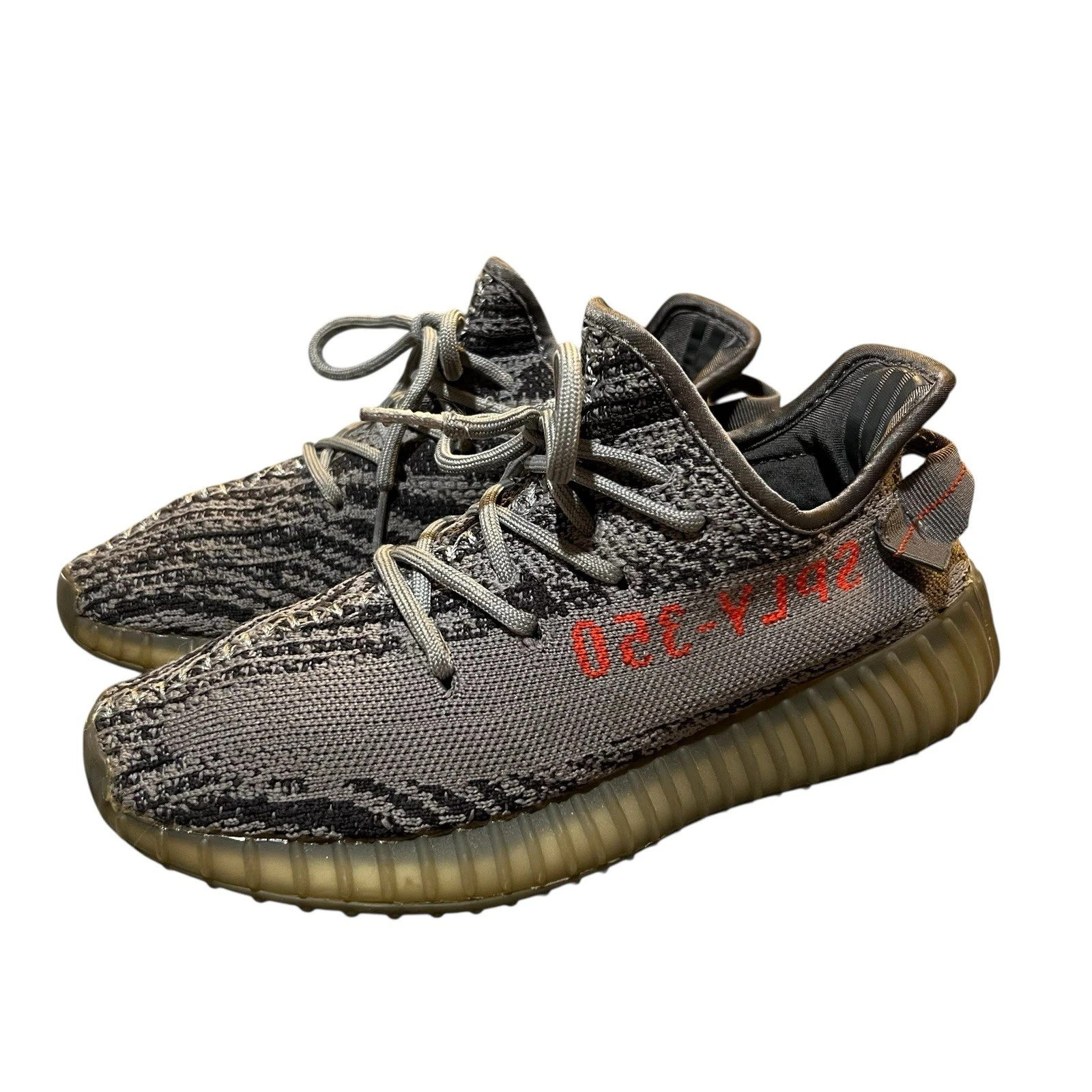 Adidas Yeezy Boost 350 V2 Low Beluga 2.0 Taglia 6.5 Grigio Arancione