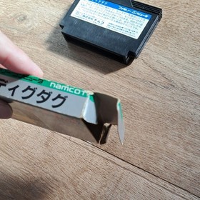 Famicom Dig Dug Cassette with box NAMCOT