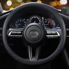 Car Steering Wheel Cover, Non-Slip Silicone Material, Multiple 1PCS Black