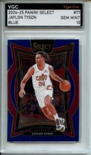 2024-25 PANINI SELECT BLUE #77 JAYLON TYSON ROOKIE RC VGC GEM MINT 10 IJ49