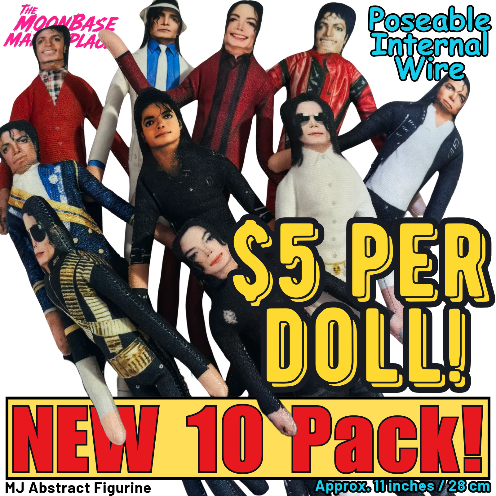 Michael Jackson Plush Doll Cosplay Stuffed Figure Collectible Room Decor Gift