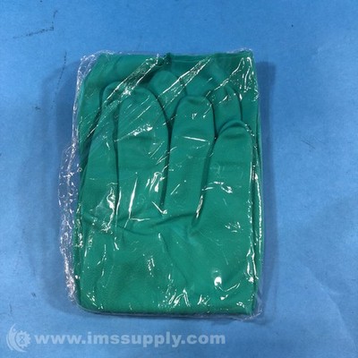 Green Sol-Vex Nitrile Chemical Resistant Gloves Size 8 Set of 2 FNIP