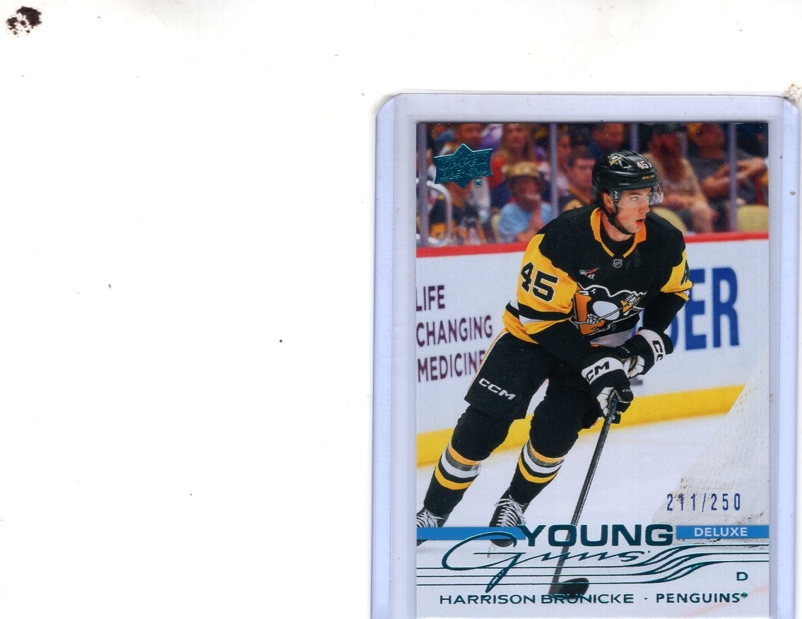 Harrison Brunicke 2025-26 Upper Deck Series 2 Young Guns Deluxe /250 - #474