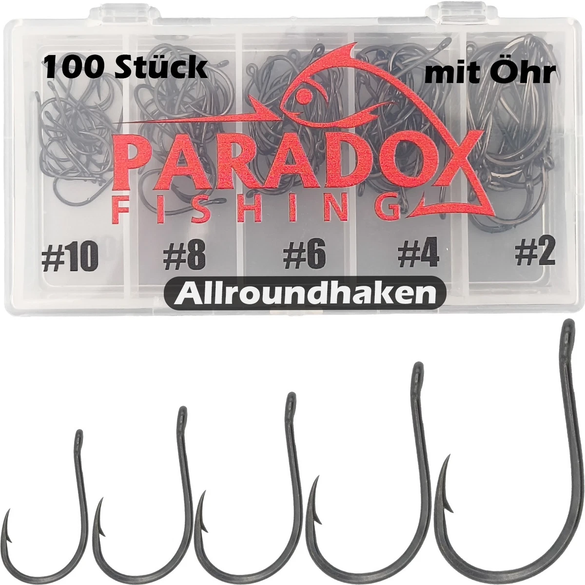 100 Angelhaken Gre 6  Seewasserhaken, Meereshaken, NEU Angelhaken Ohne  Widerhaken