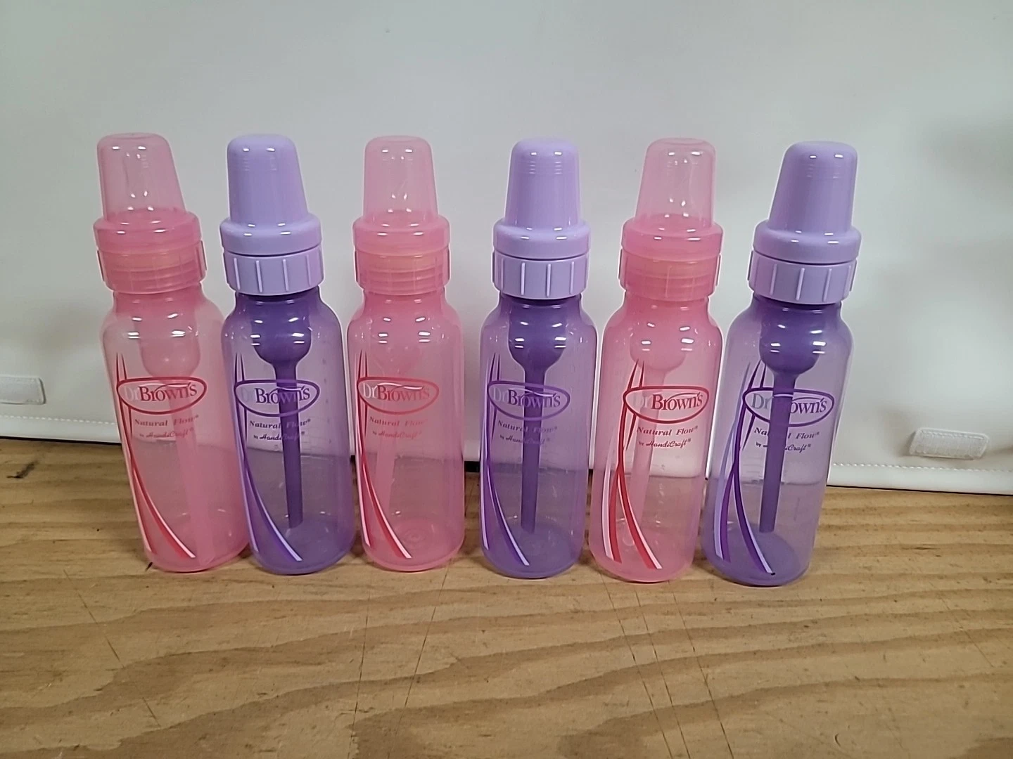 Dr. Brown's Natural Flow Pink/Purple Bottles - 8 oz - 3 purple 3 pink
Opens in a new window or tab