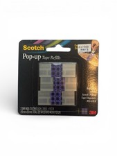 Scotch Pop Up Tape Refills For Dispenser 3 Pads / 75 Each 225 Strips Total New *