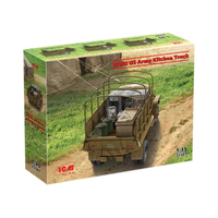 Wwii Us Army Kitchen Truck Kit 1:35 Icm Kit Mezzi Militari -D- Neues Modell