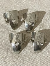 Vintage 4 Dunlop Pat. Pend. .025 U.S.A Metal Steel Finger Picks Pic