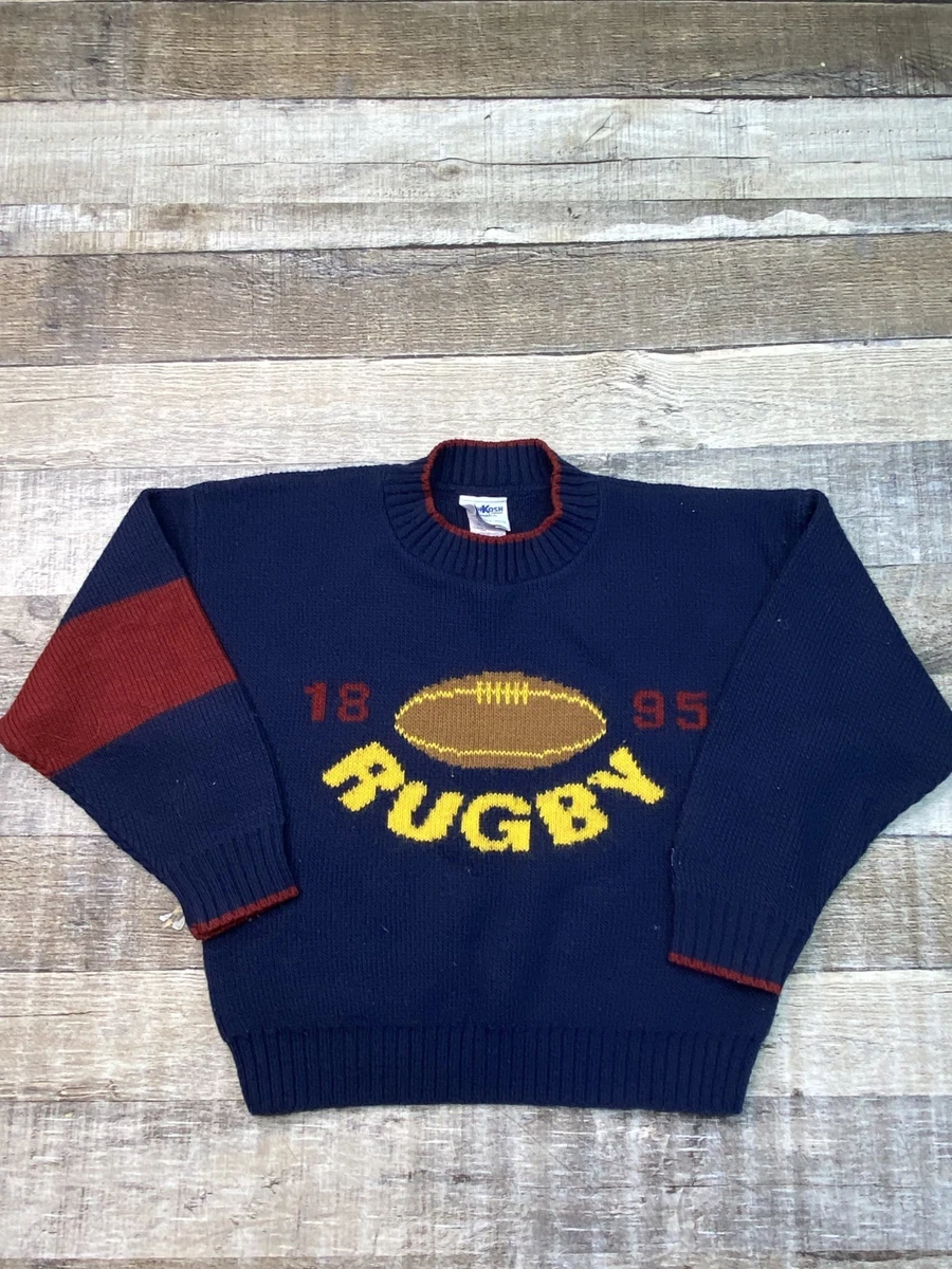 Pull Manches Longues OshKosh Enfant Taille 12 - Coton Blanc Et Marine