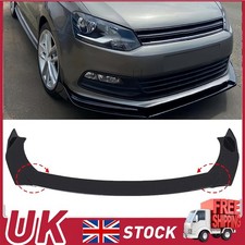 Front Bumper Lip Spoiler Splitter Wing Gloss Black For VW Polo GTI Scirocco