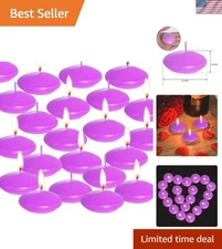 20 Pack Smokeless Floating Candles - 1.5 Inch Unscented Decor for All Occasions