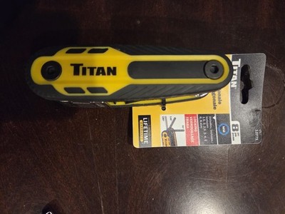 Titan Tools 12772 Torx Key Set, Locking Star Key, 8 Piece a-x