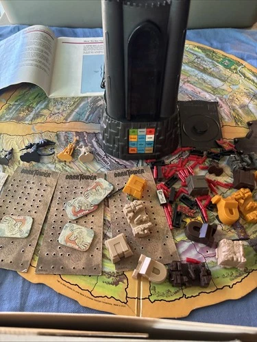 Vintage 1981 The Dark Tower Board Game Milton Bradley missing parts. Tower works