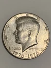 1776-1976-D Kennedy Bicentennial Half Dollar Coin.