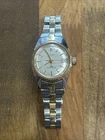 Timex Womens Watch Silver Gold Two Tone Date Manual Wind Vintage