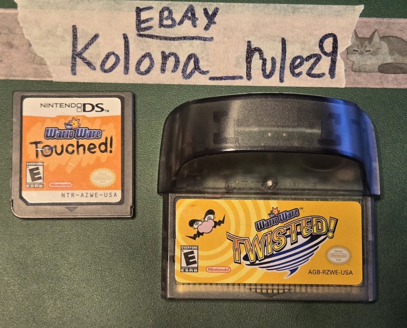 Nintendo WarioWare Lot of 2: Touched! (DS) + Twisted! (GBA) EXCELLENT CONDITION