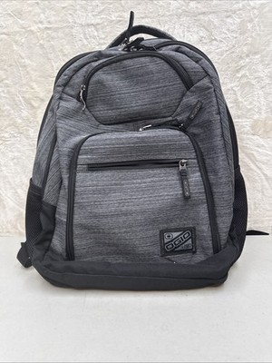 OGIO laptop computer backpack day bag in grey/Black color 6 Zip Pockets