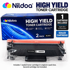Nildoa TN760/TN730 High Yield Black Laser Toner Cartridge Brother Sealed Open Bx