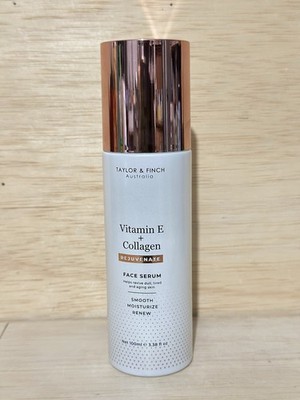 Taylor & Finch Vitamin E + Collagen Rejuvenate Face Serum Smooth Renew ~ 3.38 oz
