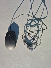 DELL USB WIRED OPTICAL COMPUTER MOUSE MS111-P 011D3V 11D3V BLACK SCROLL WHEEL