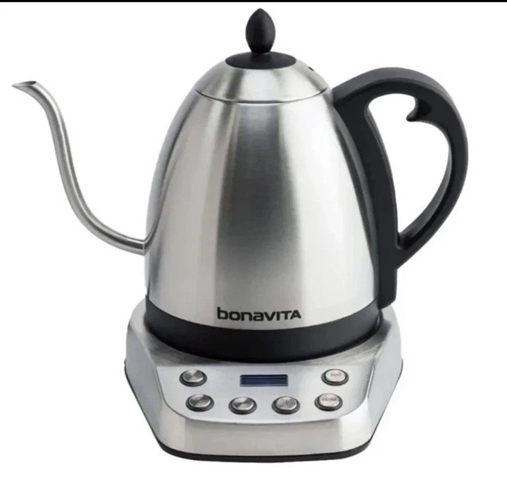 Bonavita Gooseneck Electric Kettle Stainless Steel Variable Temp BV07002US - NEW