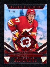 2023 Black Diamond Relic Rookie Gems Double Ruby 45/49 Connor Zary #BDR-CZ 9su