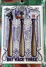 2021 Leaf Lumber - Bat Rack 3 Relics Ronald Acuña Jr., Fernando Tatís Jr. /9