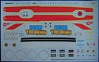 68 1968 Dodge Dart Drag Car 1/25 426 HEMI Red Line Tire Waterslide Decal Sheet