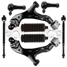 8PCS Front Lower Control Arms Inner Outer Tie Rod For 2005-09 Chevrolet Equinox