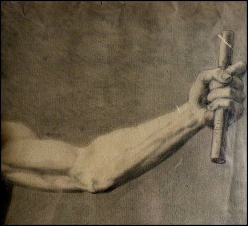 Homme Nu Le Bras Levé XIXe 1820 Nu Masculin Culture Gay Dessin Original Nu - Picture 9 of 12