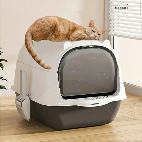Large Enclosed Cat Litter Box No Smell Pets Stain Resistant Anti-Splashing - Picture 8 of 29